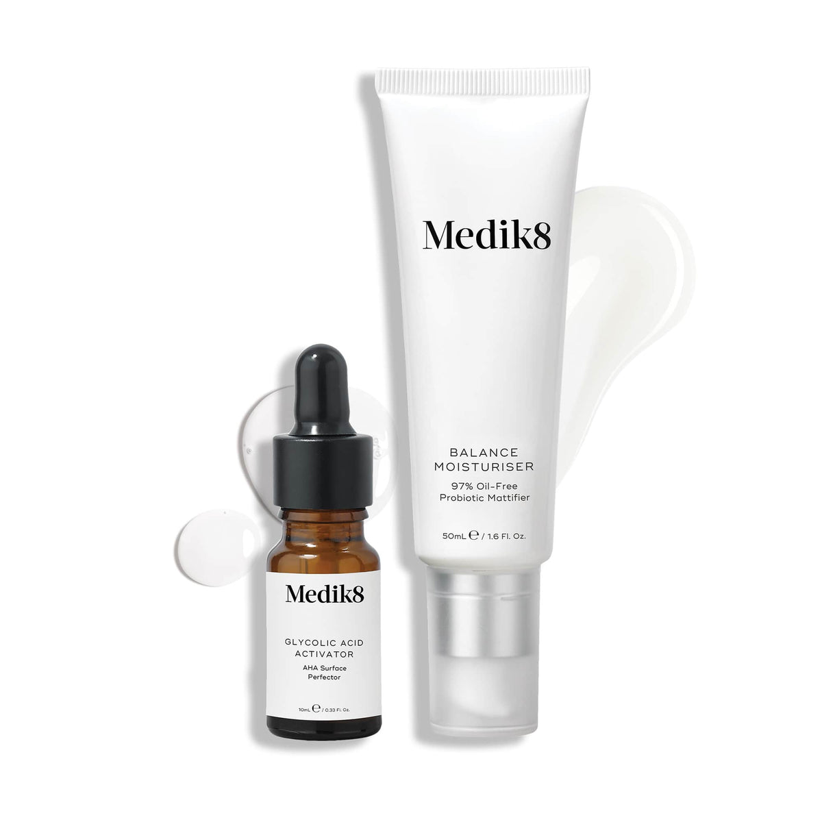 Medik8 Balance Moisturiser & Glycolic Acid Activator 50ml