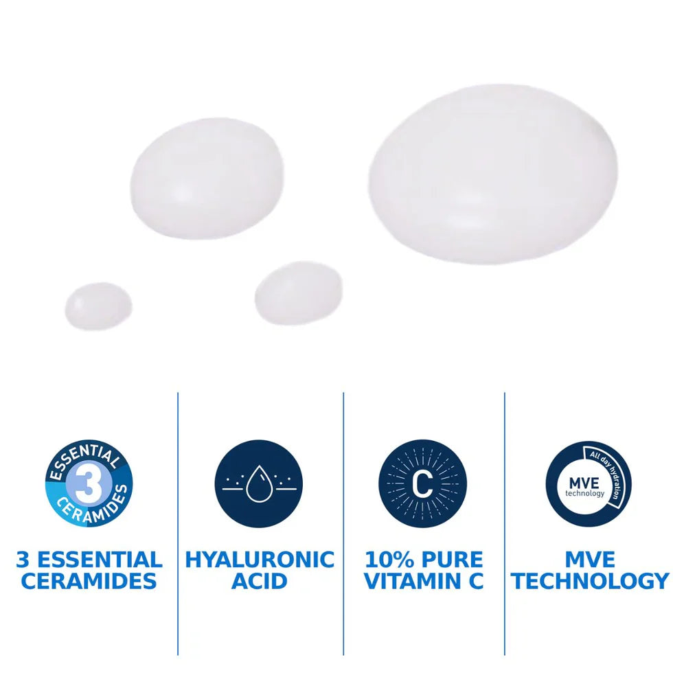 CeraVe Skin Renewing 10% Pure Vitamin C Serum for Fine Lines & Texture- 30ML