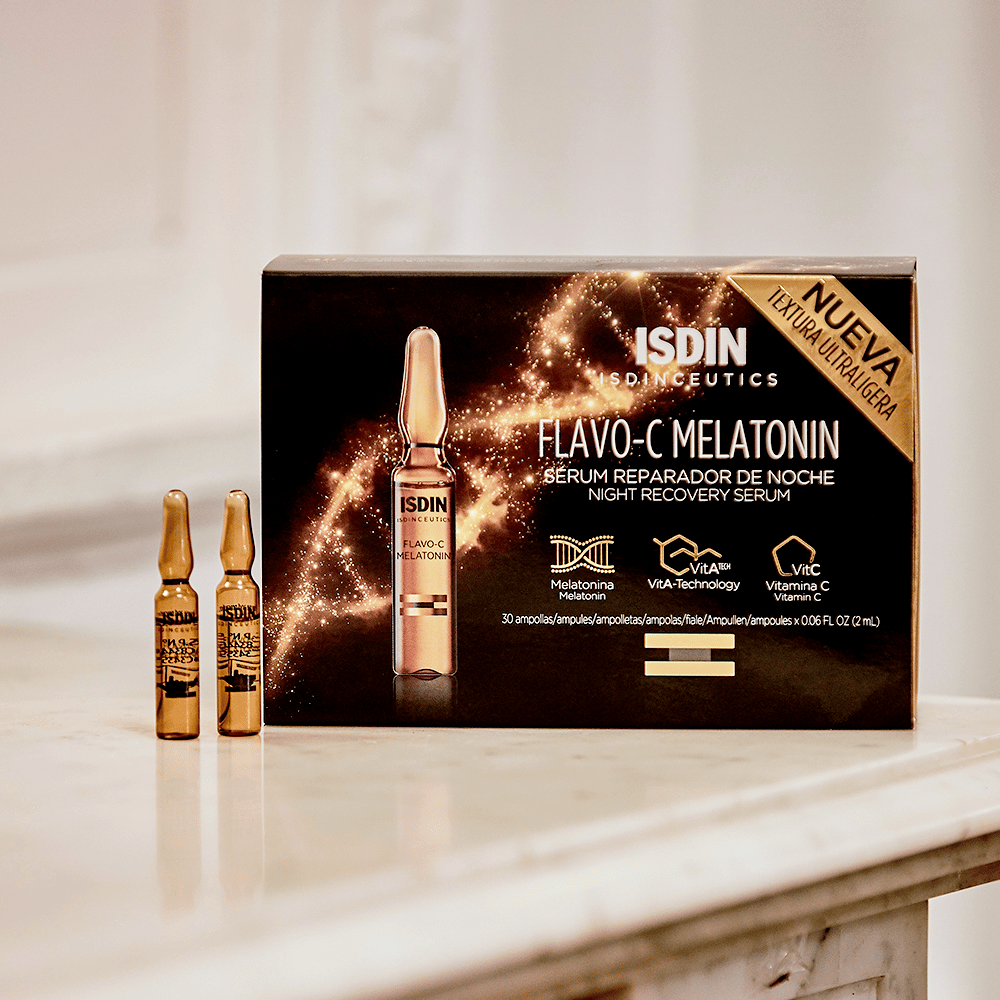 ISDINceutics Flavo-C Melatonin Night Recovery Serum x30 Ampoules