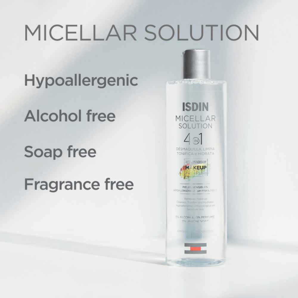 ISDIN Micellar Solution 4 In 1 Hydrating Facial Cleansing 400ml