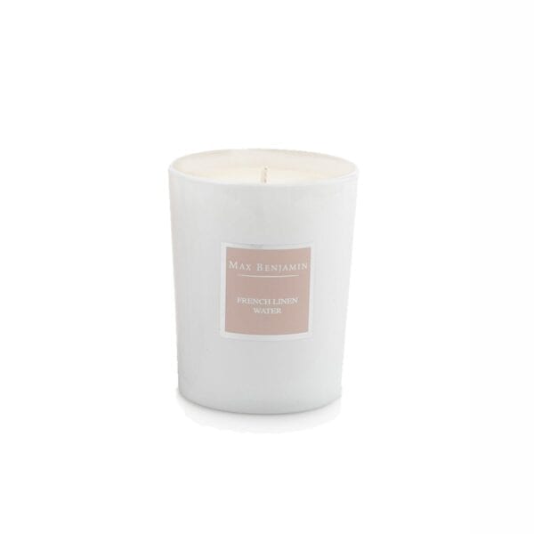 Max Benjamin French Linen Water Luxury Natural Candle