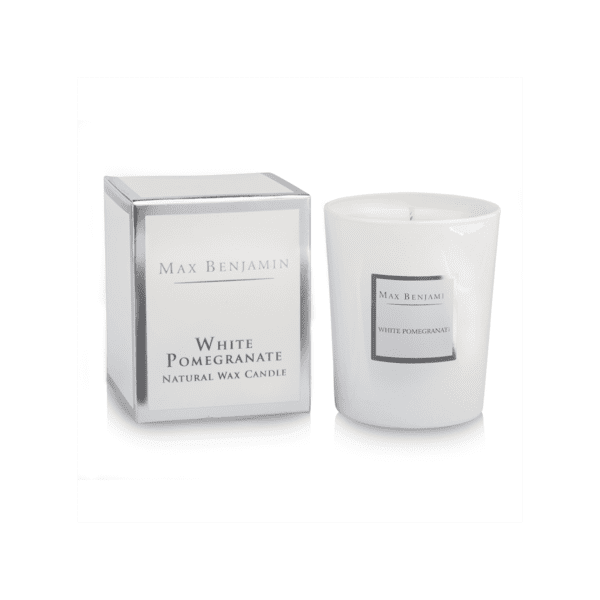 Max Benjamin White Pomegranate Luxury Natural Candle
