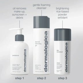 Dermalogica Expert Cleanse + Glow Gift Set (3 Full-Sizes)