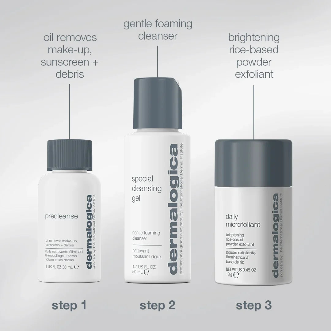Dermalogica Glow on the Go Travel Gift Set (3 Travel Sizes)