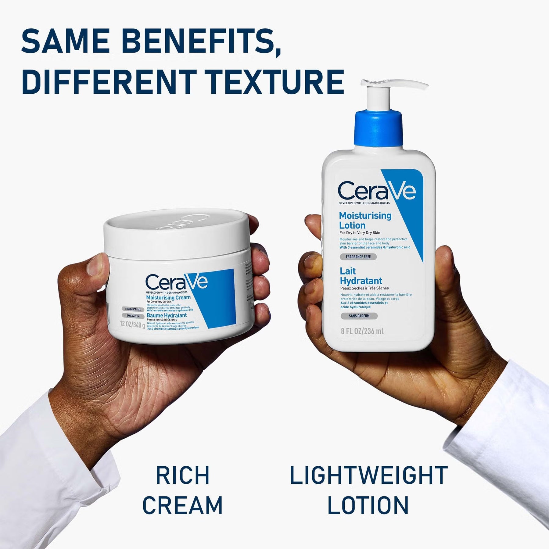 CeraVe Moisturising Cream Pot with Ceramides for Dry to Very Dry Skin 454g