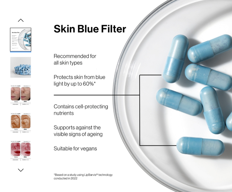 Advanced Nutrition Programme Skin Blue Filter (60 Capsules)